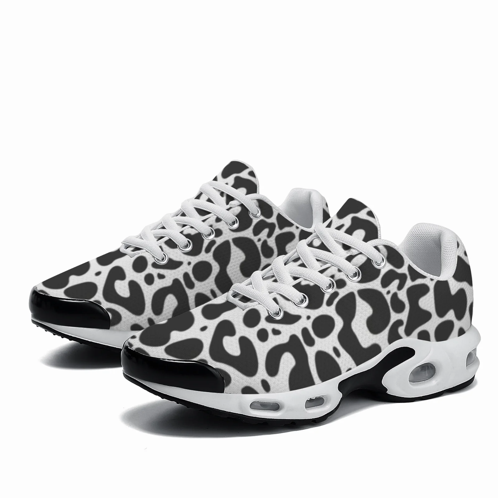 Breathable Mesh Athletic Shoes - Scarpe casual personalizzabili con stampa leopardata