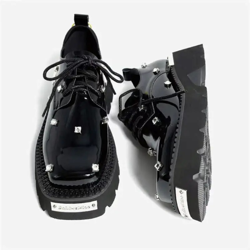Sneakers - Mocassini da donna Piattaforma di cristallo