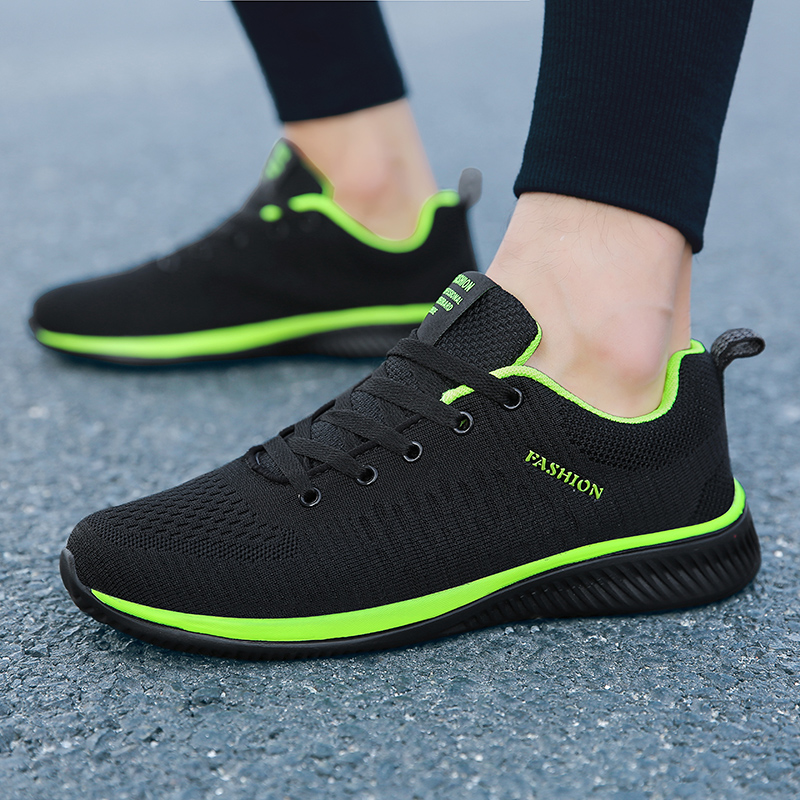 Knit Fabric Lace Up Sneakers - MAEDEF scarpe da ginnastica per uomo