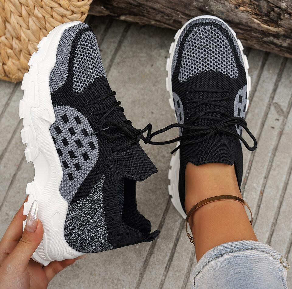 Scarpe Sportive da Donna in Ma - Knit Fabric Lace Up Sneakers recensione e prezzo