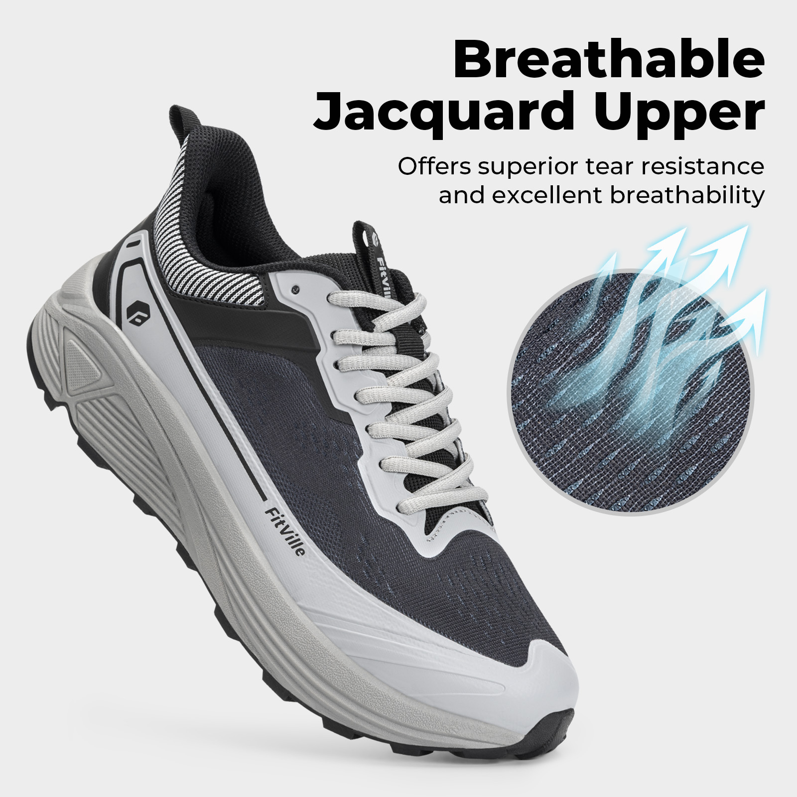 FitVille Scarpe Sportive Largh - Anti Slip Trail Running Sneakers recensione e prezzo