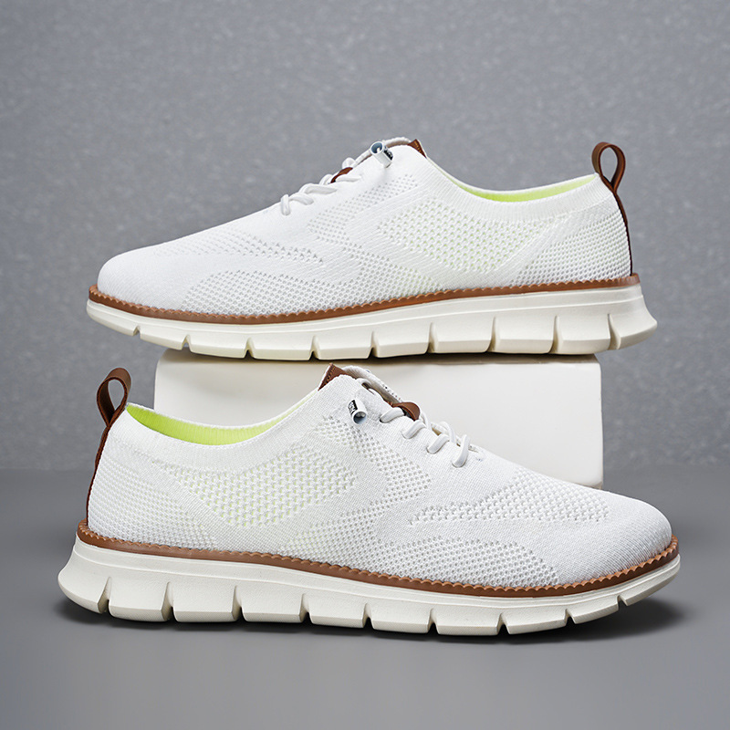 Nuove Scarpe da Passeggio Casu - Knit Fabric Lace Up Sneakers recensione e prezzo
