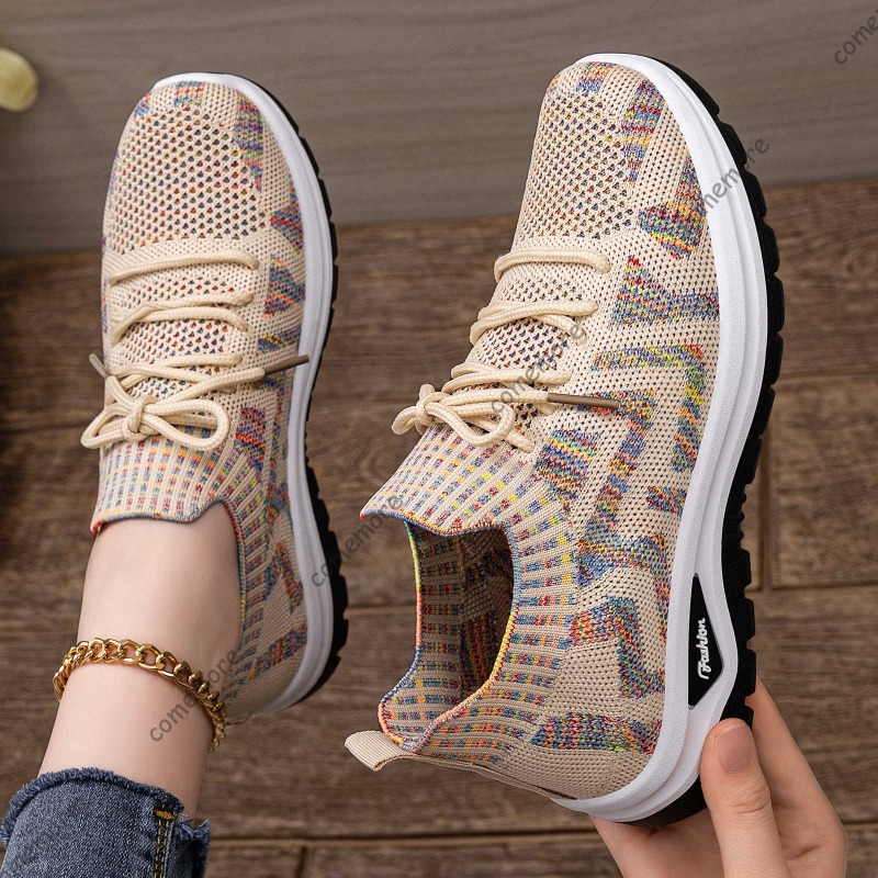 Sneakers slip-on in maglia da  - Knit Fabric Lace Up Sneakers recensione e prezzo