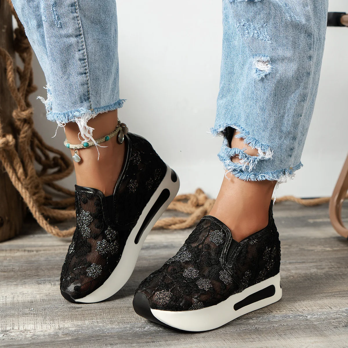 Scarpe basse in pizzo con plat - Breathable Mesh Athletic Shoes recensione e prezzo